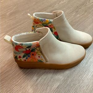 Keds x Rifle Paper floral booties
